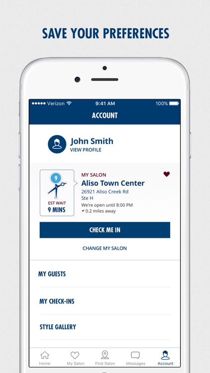 Supercuts Hair Salon – Online Check-in