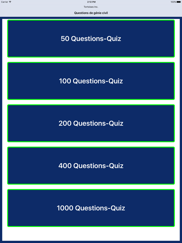 Quiz de génie civil