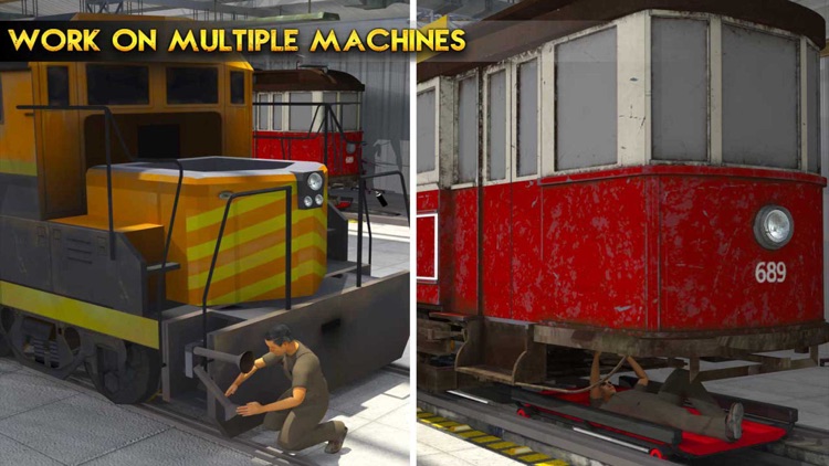 Real Train Mechanic Simulator: 3D Work-shop Garage