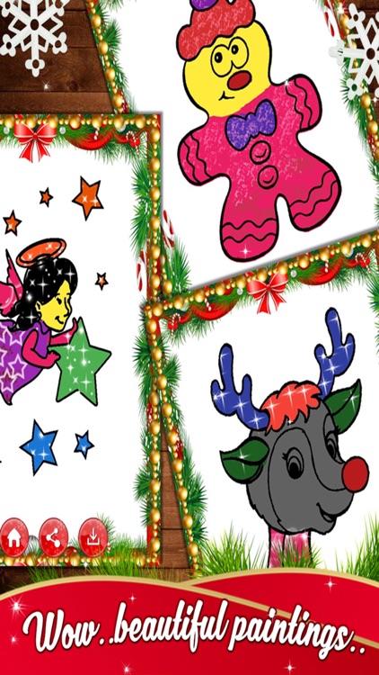 Kids Christmas Coloring Book - Free Kids game screenshot-3