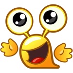 Snail  Worm – funny Stickers Smileys  Emoji