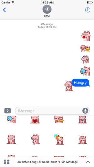 Animated Long Ear Stickers For iMessage(圖5)-速報App