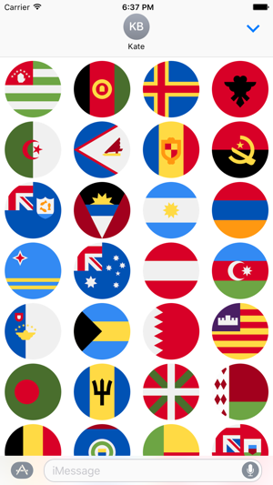 Flags Stickers -New Emoji for Texting in iMessage(圖5)-速報App