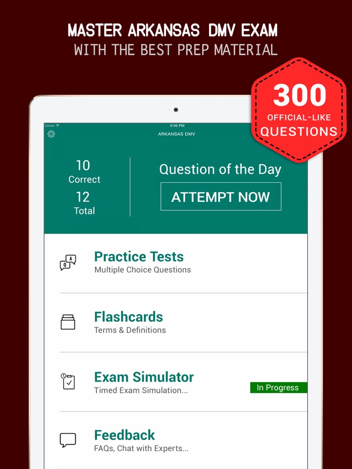 Arkansas DMV Practice Exam Prep 2017 – QA Flashca