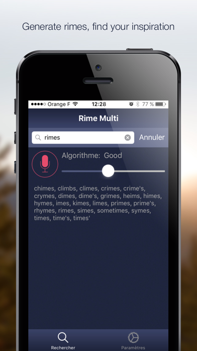 How to cancel & delete Rimes Multi - rhymes generator 16 languages from iphone & ipad 2