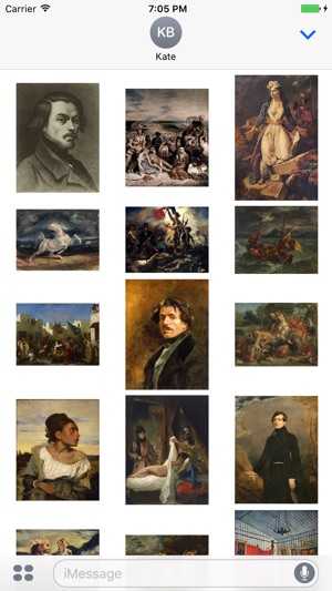 Delacroix Artworks for iMessage