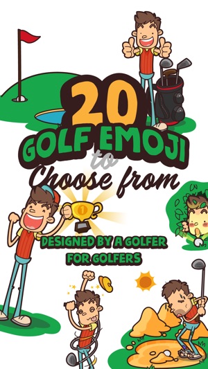 GolferMoji - Golf Emoji Keyboard + Stickers(圖3)-速報App