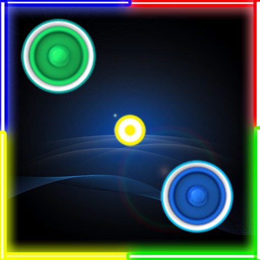 Neon Air Hockey Glow In The Dark Space Table Game By Perachai