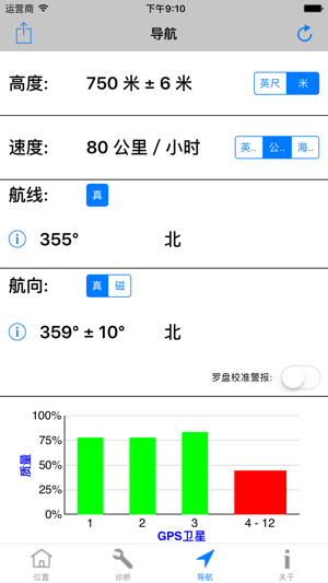 GPS診斷 - 衛星測試工具和坐標(圖2)-速報App