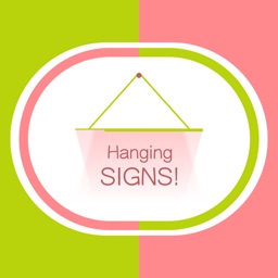 Hang a Sign! (Yellow Green/Salmon)