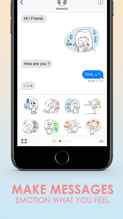 Kam-Muang Vol.1 Stickers for iMessage