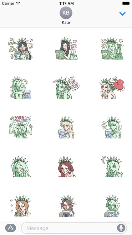 Cosplay The Statue Of Liberty Sticker