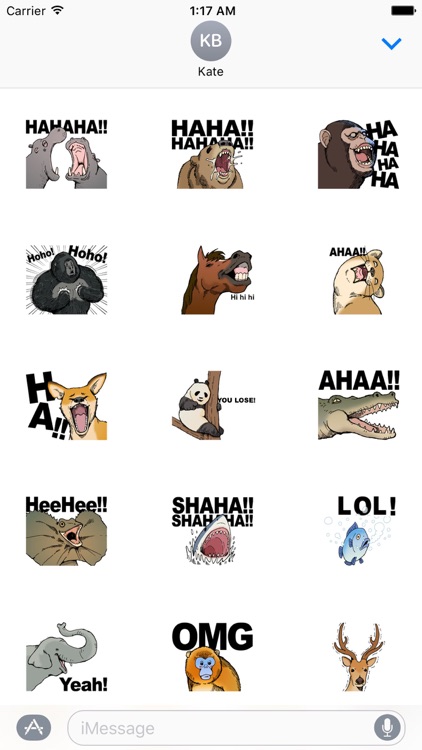 Many Animals Laugh Lol Stickers