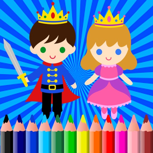 Princess ColoringBook Pages For kids iOS App