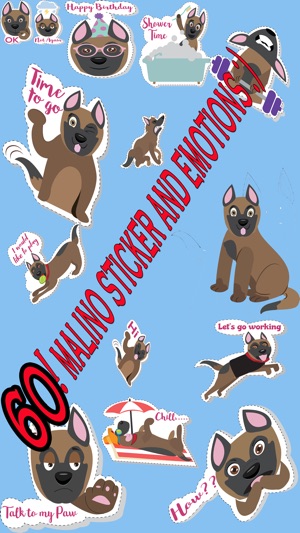 MaliMoji Belgian shepard emoji stickers(圖1)-速報App