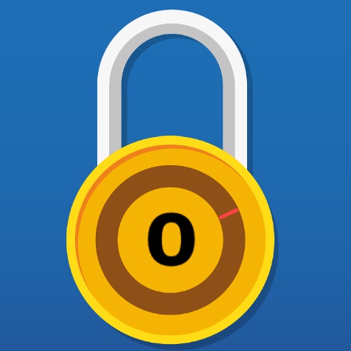 Simulated fingerprint lock-unlock icon