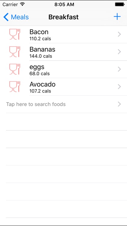 Simplest Calorie Counter