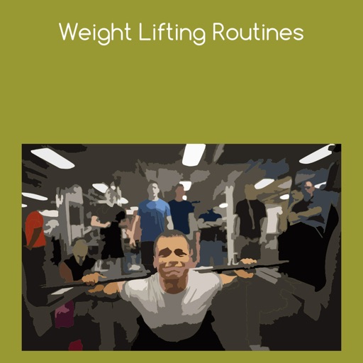 Weight lifting routine icon
