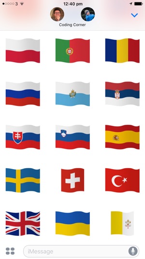 Euro Flags - Animated European flags stickers(圖3)-速報App