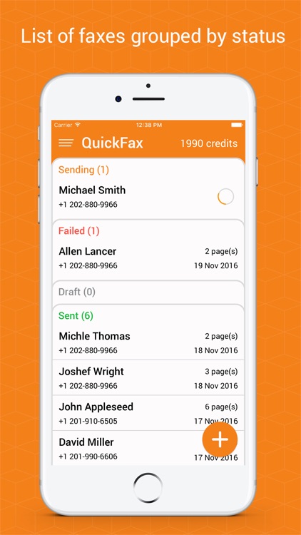 QuickFax: send fax from phone