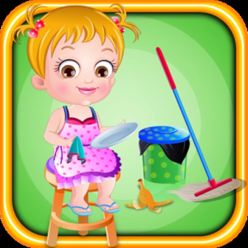 Baby Hazel : Cleaning Time Icon