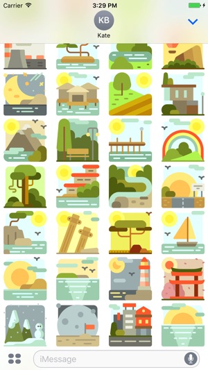 LandscapesMoji - Vacation Trip Stickers(圖3)-速報App