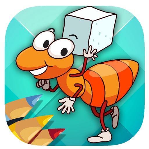 Coloring Page Ant Game For Kids Education iOS App