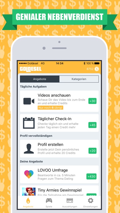 Goldesel - Geld verdienen