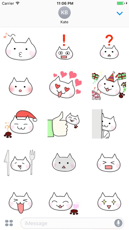 Houdini The Cat With Heart Mark Stickers