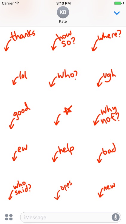 Arrow sticker - highlighter stickers for iMessage screenshot-3