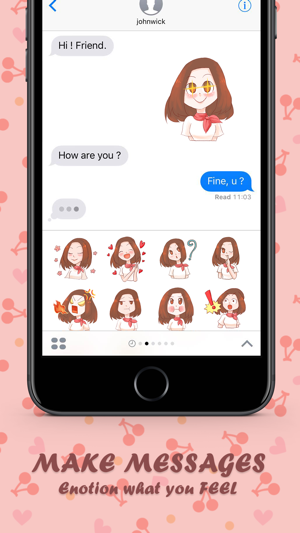 Ms.Rose Apple สติกเกอร์ สำหรับ iMessage ฟรี(圖2)-速報App