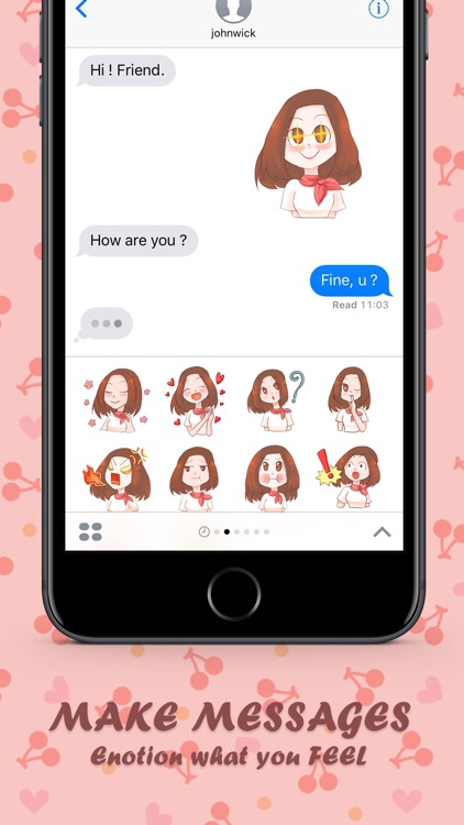 Ms.Rose Apple Stickers for iMessage Free