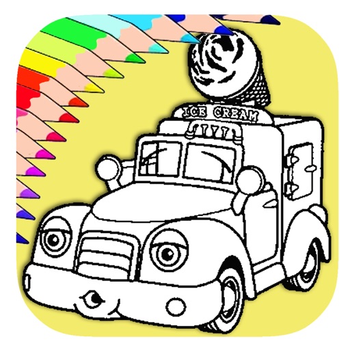 Ice Cream Truck Coloring Kids Game Version