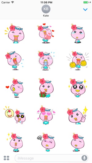 Dora the pink kappa girl stickers(圖1)-速報App