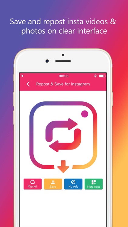 Repost for Instagram App- Video Photo Url on iPad screenshot-3