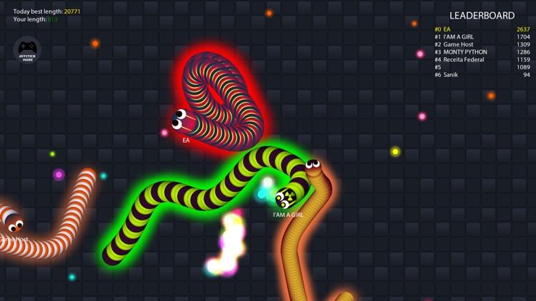 Rolling Worm.io - The Slither Snake War On Paper screenshot-3