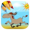 Little Horse Coloring Book Page Game Educational