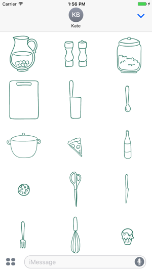 Animated Cute Kitchen Stickers(圖2)-速報App