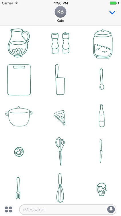 Animated Cute Kitchen Stickers