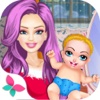 Fashion Queen And Cute Baby-Christmas Carnival