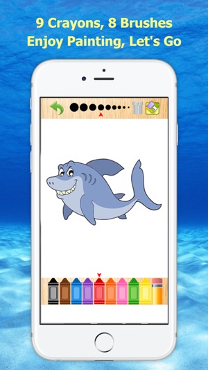 Funny Ocean Designs - Sea Animal Coloring Book(圖3)-速報App