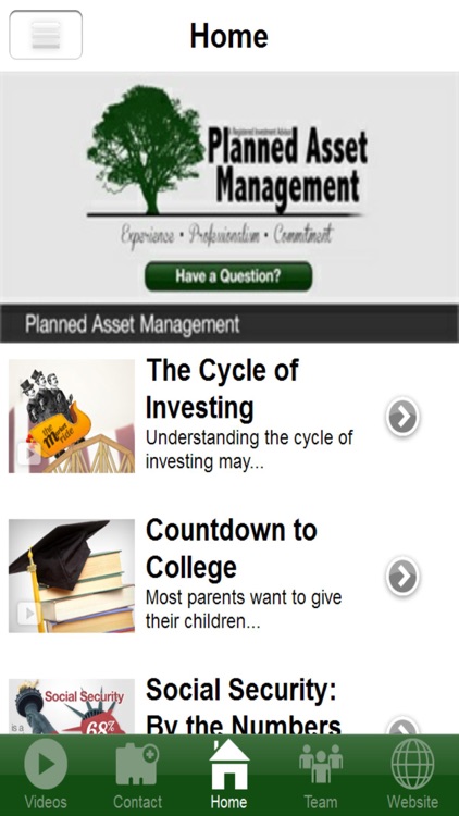 Planned Asset Management