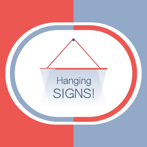 Hang a Sign! (Red/Blue)
