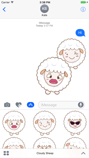 Cloudy Sheep Stickers(圖1)-速報App