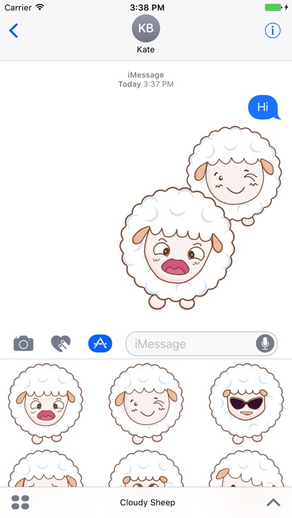 Cloudy Sheep Stickers