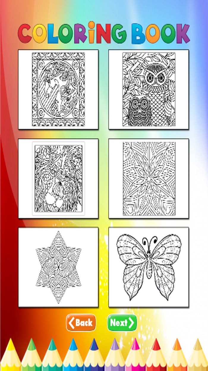 Activities book - Colouring pages for adults