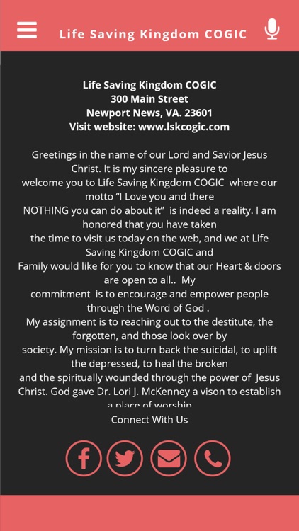 Life Saving Kingdom COGIC