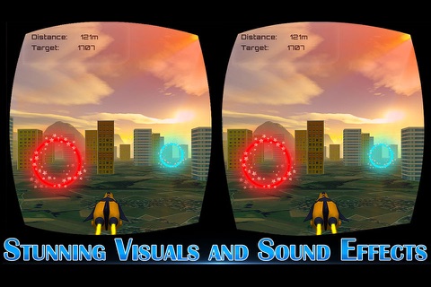 VR Futuristic Car Race- Turbo Car Flying Simulator screenshot 3