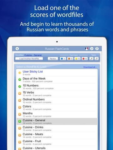 Declan Russian FlashCards for iPad screenshot 2