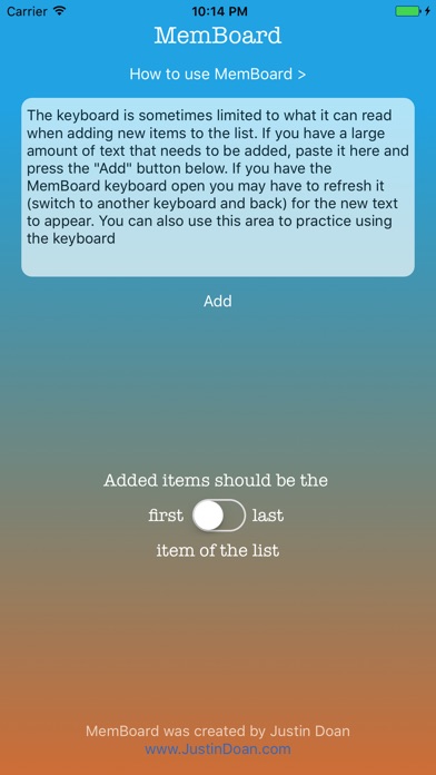 MemBoard: The Keyboard That Remembers For You screenshot 3